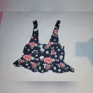 Cute floral forever 21 crop top